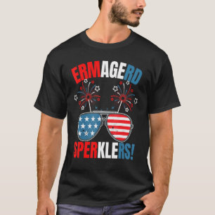 Camiseta 4 de Julio Ermagerd bengalas fuegos artificiales b