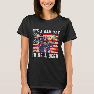 Camiseta 4 de julio es un mal día conseguir un mapache de c