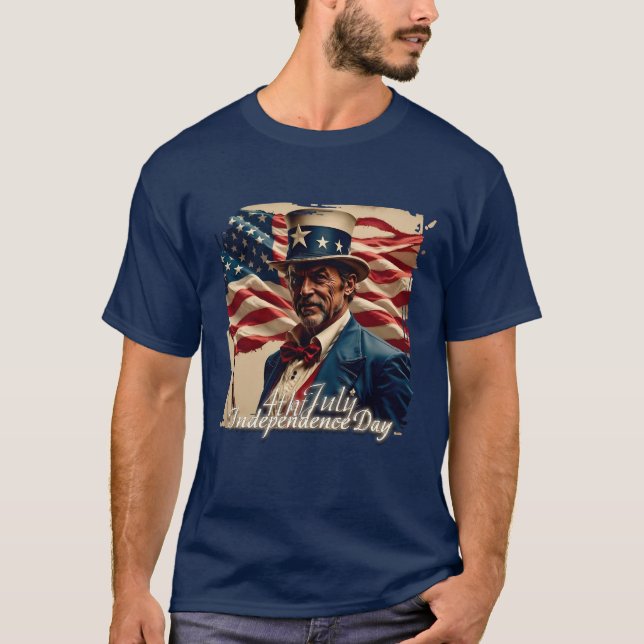 Camiseta 4 de julio - Espíritu de independencia (Anverso)