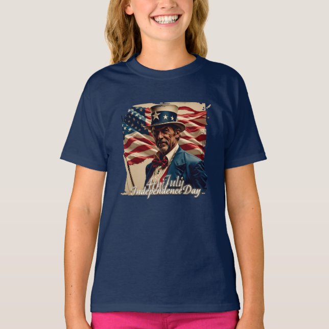 Camiseta 4 de julio – Espíritu de Independencia (Anverso)