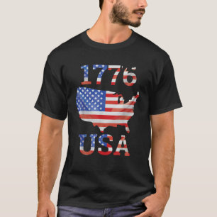 Camiseta 4 De Julio Estados Unidos Desde 1776 Bandera Ameri
