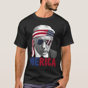 Camiseta 4 De Julio Estados Unidos Trump Bandera Estadounid