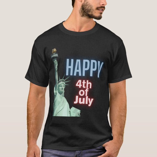 Camiseta 4 de julio Estatua de la Libertad (Anverso)