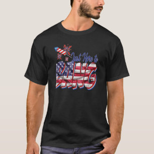 Camiseta 4 De Julio Estoy Acá Para Bang Usa Flag 1