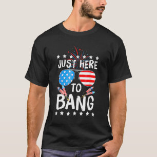 Camiseta 4 De Julio Estoy Acá Para Bang Usa Flag Sunglas