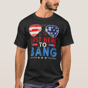 Camiseta 4 De Julio Estoy Acá Para Bang Usa Flag Sunglas