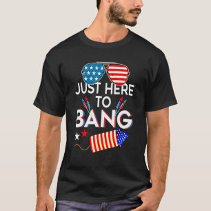 Camiseta 4 De Julio Estoy Acá Para Bang Usa Flag Sunglas