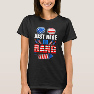 Camiseta 4 De Julio Estoy Acá Para Bang Usa Flag Sunglas