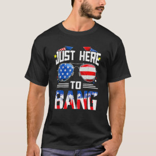 Camiseta 4 De Julio Estoy Acá Para Bang Usa Flag Sunglas