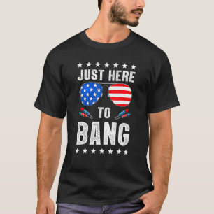 Camiseta 4 De Julio Estoy Acá Para Bang Usa Flag Sunglas