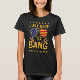 Camiseta 4 De Julio Estoy Acá Para Bang Usa Flag Sunglas