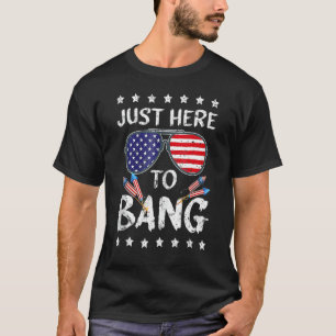 Camiseta 4 De Julio Estoy Acá Para Bang Usa Flag Sunglas