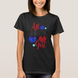 Camiseta 4 De Julio Familia Combinación Chica Patriótica Am
