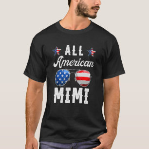 Camiseta 4 De Julio Familia Toda Estadounidense Mimi Patrió