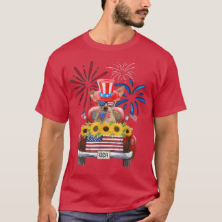 Camiseta 4 de julio Fuego de Chihuahua Girasol América D