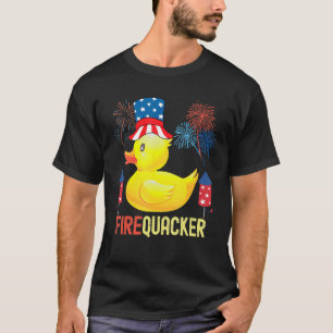 Camiseta 4 De Julio Fuego Patriótico De Piratas De Caucho