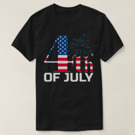 Camiseta 4 de julio Fuegos artificiales