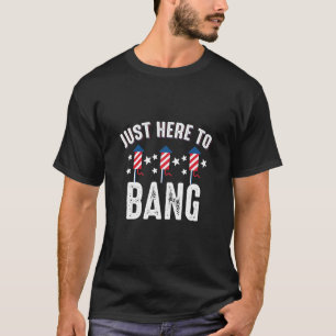 Camiseta 4 De Julio Fuegos Artificiales Bang Patriótico Ame
