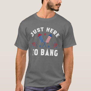 Camiseta 4 De Julio Fuegos Artificiales Bang Patriótico Ame