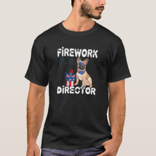 Camiseta 4 De Julio Fuegos Artificiales Del Bulldog Francés