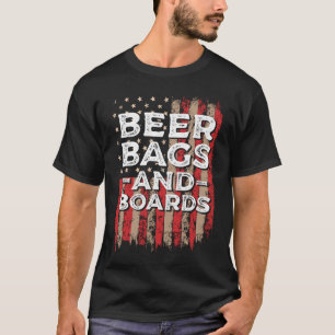 Camiseta 4 de julio Fun Yard Games USA Flag Patriotic Beer