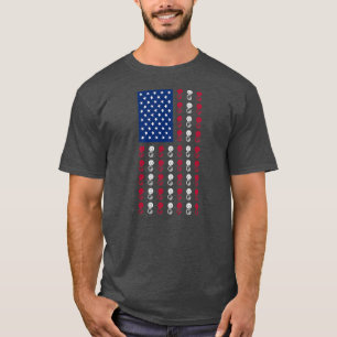 Camiseta 4 de julio: Funny el jugador de Sousaphone, bander