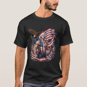 Camiseta 4 De Julio Funny Patriótico George Washington Juli