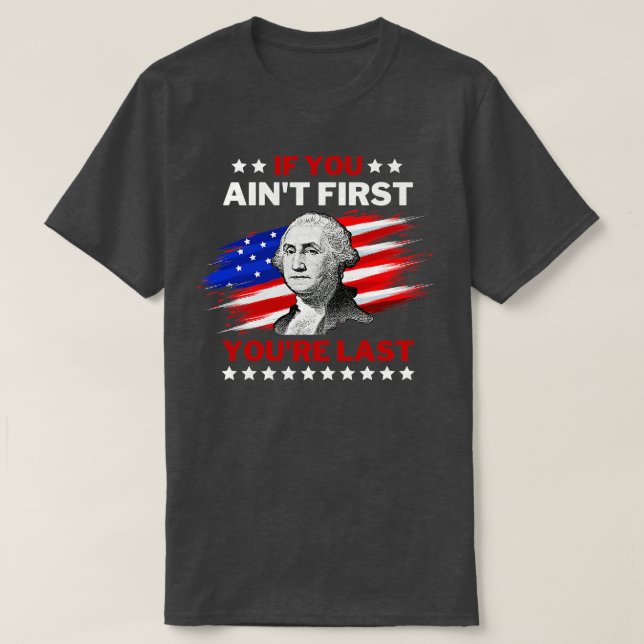 Camiseta 4 de julio George Washington (Diseño del anverso)