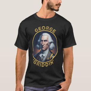 Camiseta 4 De Julio George Washington Griddin Divertido