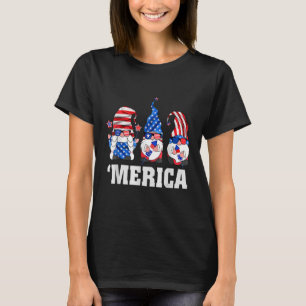 Camiseta 4 De Julio Gnomes Merica American Freedom Usa Fl