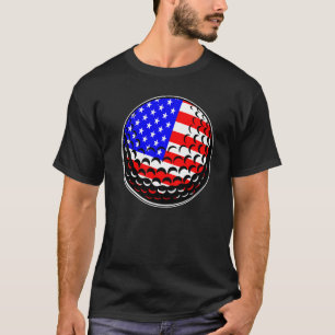 Camiseta 4 De Julio Golf Bandera Americana Golfer Usa Pride