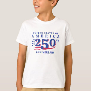 Camiseta 4 de Julio Golfista Junior USA 250 Aniversario