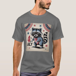 Camiseta "4 de julio" Guay Raccoon Patriotic