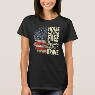 Camiseta 4 De Julio Hogar De Girasol De Los Libres A Causa 