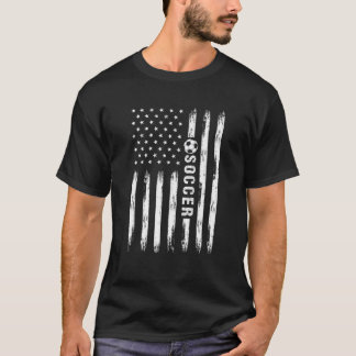 Camiseta 4 De Julio Hombres De Fútbol Vintage Bandera Estad