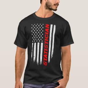 Camiseta 4 De Julio Hombres Estadísticos De Bandera Estadou