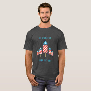 Camiseta 4 de julio hombres o mujeres divertidos de la