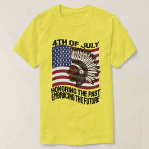 Camiseta 4 de julio honrando el pasado abrazando el futuro