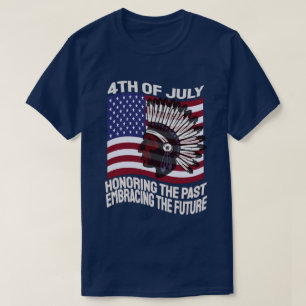 Camiseta 4 de julio honrando el pasado abrazando el futuro