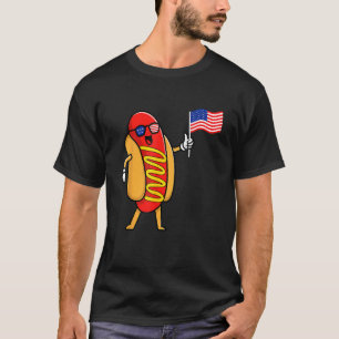 Camiseta 4 de julio Hot Dog Hotdog 4 de julio Niños Wo