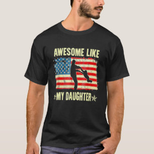 Camiseta 4 De Julio Impresionante Como Mi Hija Vintage Fath