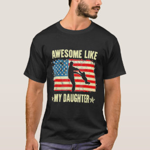 Camiseta 4 De Julio Impresionante Como Mi Hija Vintage Fath