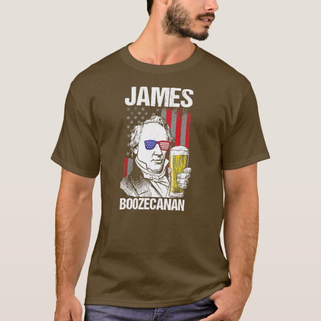 Camiseta 4 De Julio James Buchanan Patriot James (Anverso)