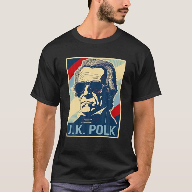 Camiseta 4 De Julio James K Polk Es Mi Presidente Patriótic (Anverso)