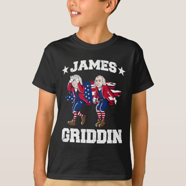 Camiseta 4 De Julio James Madison Griddy James Griddin 1 (Anverso)