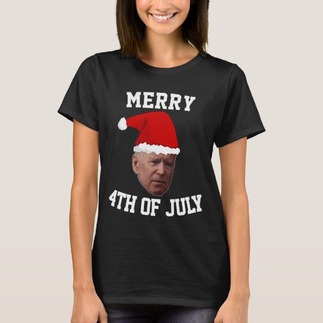 CAMISETA 4 DE JULIO JOE BIDEN FUNNY MERRY T-SHIRTS TEES (Anverso)