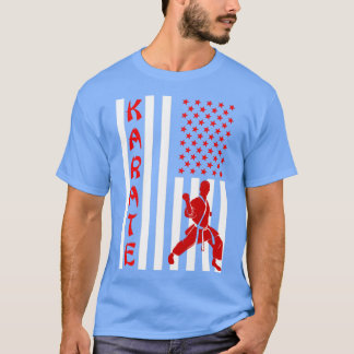 Camiseta 4 De Julio Karate Fatero Patriótico