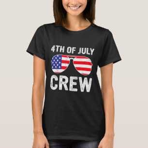 Camiseta 4 De Julio La Tripulación Coincide Con Diversos Tr