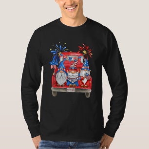 Camiseta 4 De Julio Libertad Estadounidense Gnomes Automóvi
