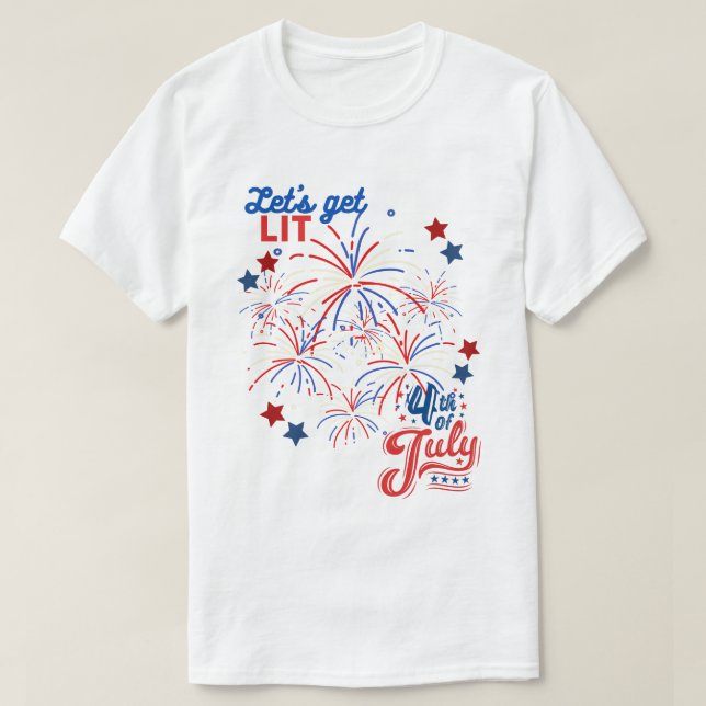 Camiseta 4 de julio - LIT (Diseño del anverso)